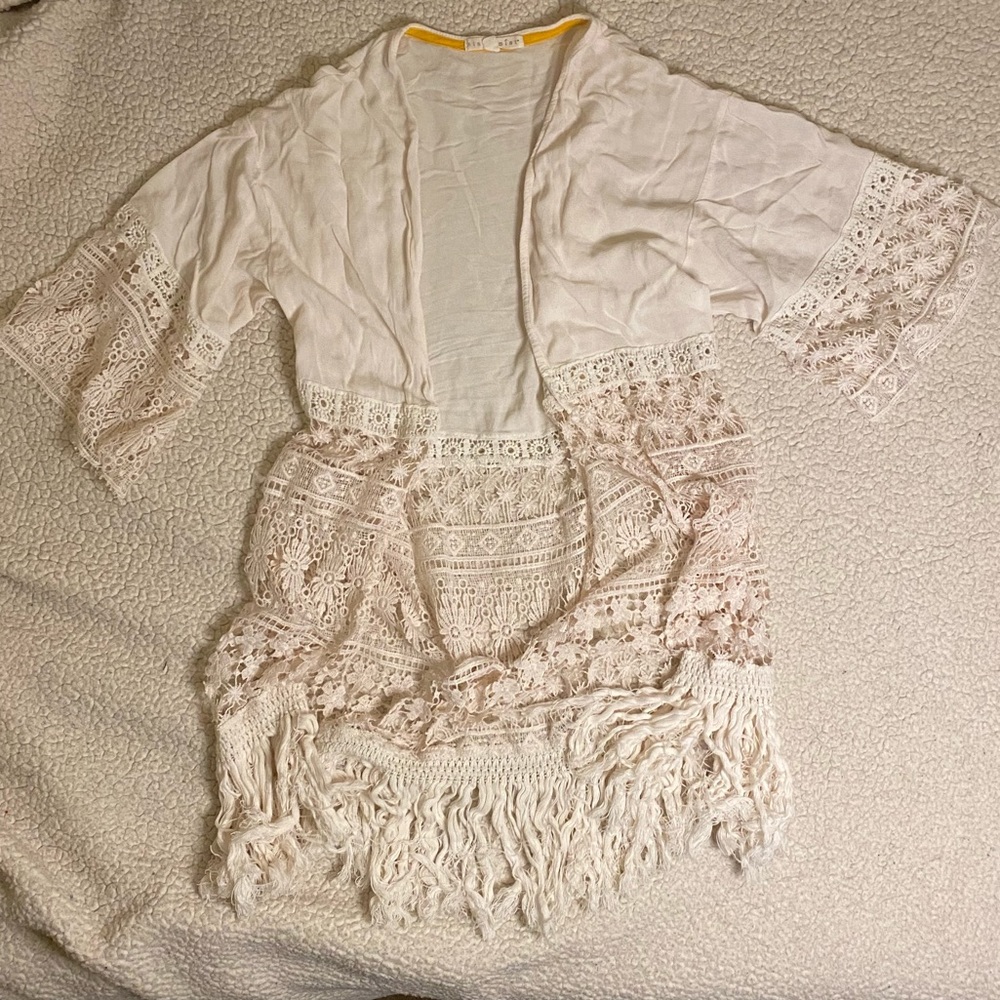 White Lacey Coverup / Cardigan